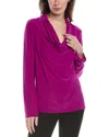 Joseph Ribkoff Cowl Neck Top In Purple