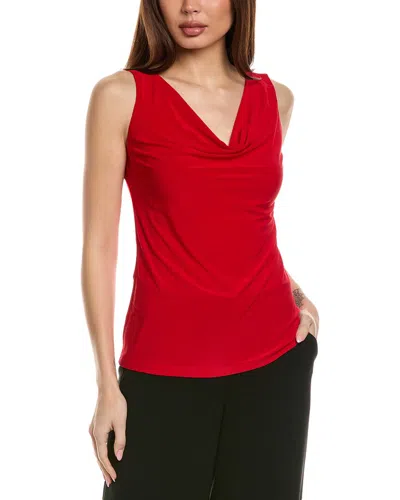 Joseph Ribkoff Cowl Tank In Red