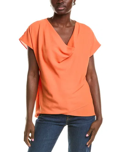 Joseph Ribkoff Cowl Top In Orange