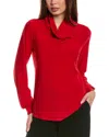 Joseph Ribkoff Cowl Top In Red