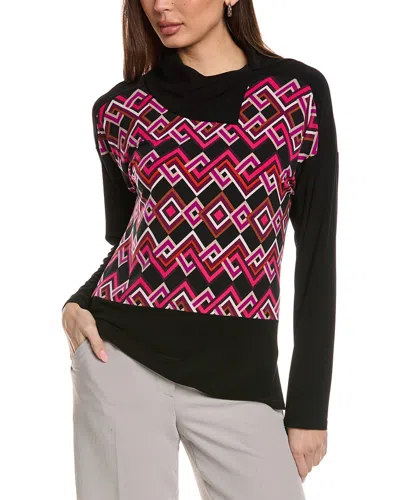 Joseph Ribkoff Cowl Tunic Top In Black