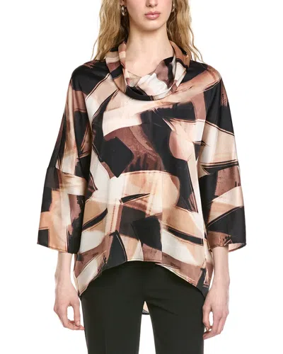 Joseph Ribkoff Cowl-neck Blouse In Multi