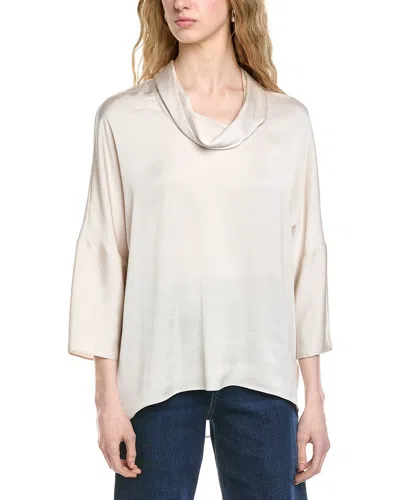 Joseph Ribkoff Cowl-neck Dolman Blouse In White