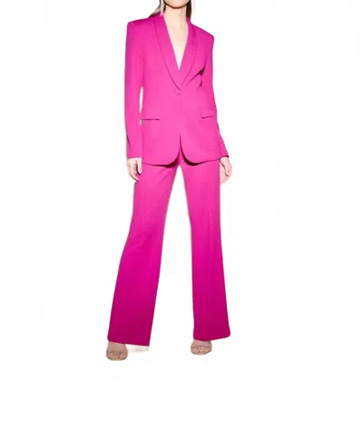 Joseph Ribkoff Crepe Wide-leg Pull-on Pants In Fuchsia In Pink