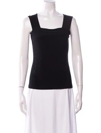 Pre-owned Joseph Ribkoff Crew Neck Sleeveless Top In White