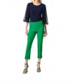 Joseph Ribkoff Crop Pull On Pants In Green In Green