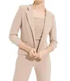 JOSEPH RIBKOFF CROPPED BLAZER IN LATTE