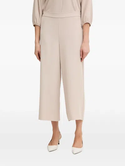Joseph Ribkoff Cropped Wide-leg Trousers In Neutral