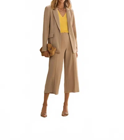 Joseph Ribkoff Culotte Pull On Pant In Beige In Brown
