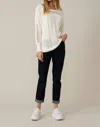 Joseph Ribkoff Cut-out Knit Top In Vanilla In White
