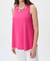 Joseph Ribkoff Cut-out Neckline Top In Pink