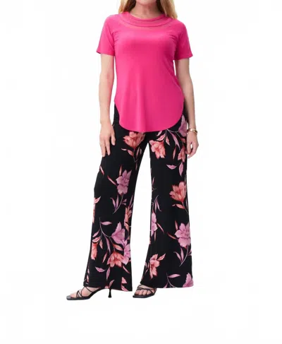 Joseph Ribkoff Dazzle Tunic Top In Dazzle Pink