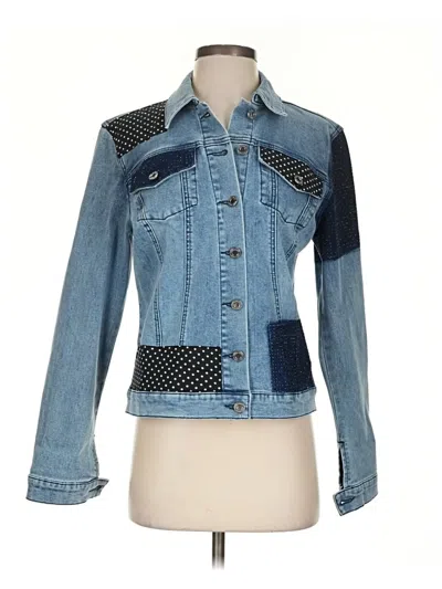 Pre-owned Joseph Ribkoff Denim Jacket In Blue