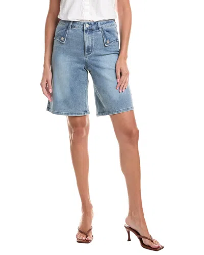 Joseph Ribkoff Button-detail Denim Shorts In Blue