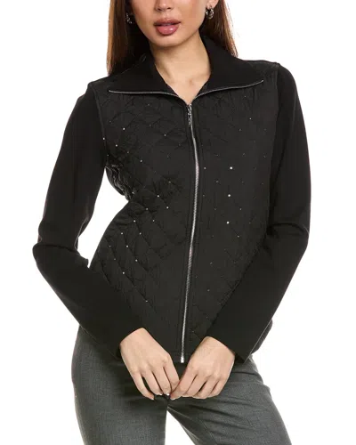 Joseph Ribkoff Diamond Quilted Jacket In Black