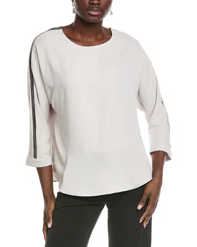 Joseph Ribkoff Dolman Sleeve Blouse In White