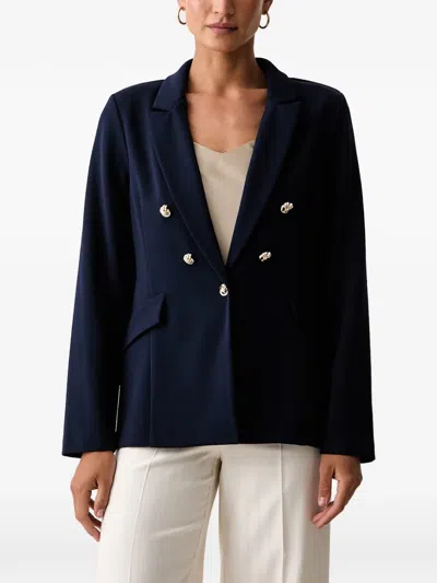 Joseph Ribkoff Double-breasted Blazer In Blue
