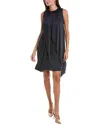 Joseph Ribkoff Draped Shift Dress In Blue