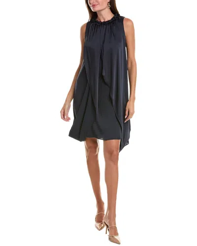 Joseph Ribkoff Draped Shift Dress In Blue