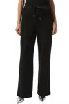 Joseph Ribkoff Drawstring Pull On Wide Leg Pants In Black In Black