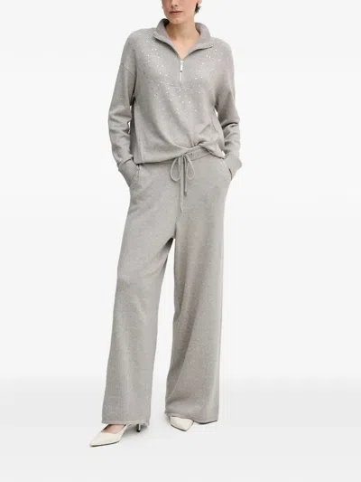 Joseph Ribkoff Drawstring Trousers In Gray