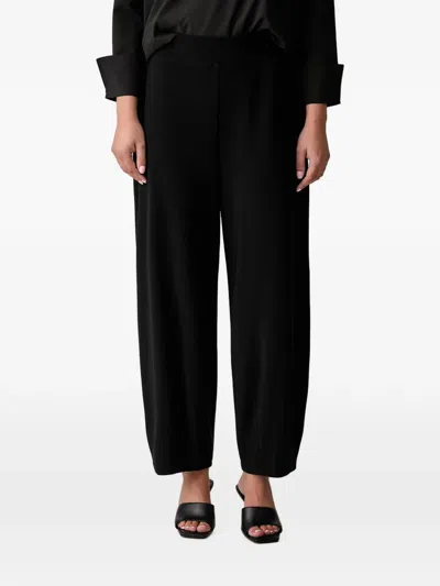 Joseph Ribkoff Elasticated-waist Wide-leg Trousers In Black