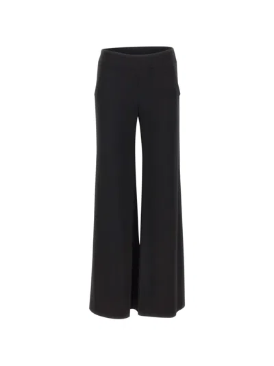 Joseph Ribkoff Elasticated-waistband Wide-leg Trousers In Black