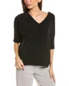 Joseph Ribkoff Elbow Sleeve Top In Black