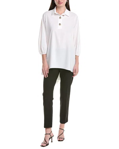 Joseph Ribkoff Elbow Sleeve Top In White
