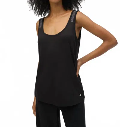 Joseph Ribkoff Jersey Straight Fit Sleeveless Top In Black