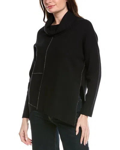 Joseph Ribkoff Embellished Sweater In Black
