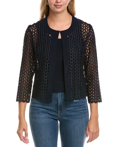 Joseph Ribkoff Embroidered Top In Black