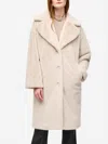 Joseph Ribkoff Faux Fur Straight Coat Style In Cream In White