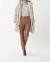 Joseph Ribkoff Faux Leather Pant In Nutmeg In Brown