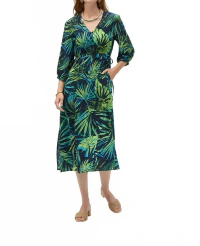 Joseph Ribkoff Fern Dress In Midnight Blue Multi