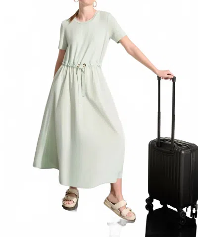 Joseph Ribkoff Fit And Flare Midi Dress In Pistachio In Neutral