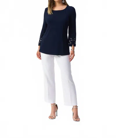 Joseph Ribkoff Fit And Flare Tunic Top In Blue