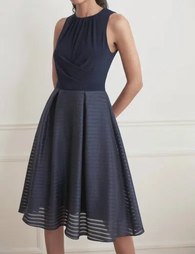Joseph Ribkoff Fitted Dress With Full Skirt In Midnight In Grey