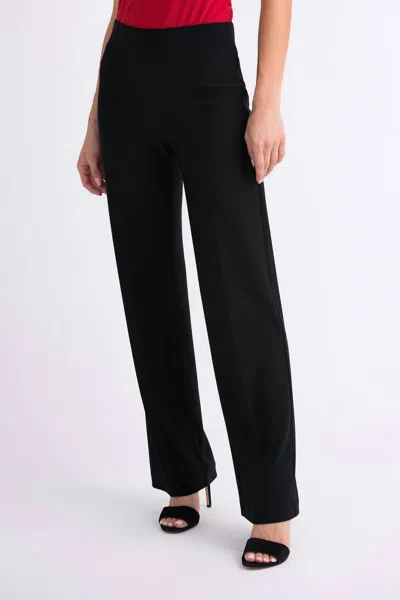Joseph Ribkoff Flare High Waisted Trousers In Black