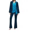 Joseph Ribkoff Velvet Flared Pull-on Pants In Nightfall In Multi
