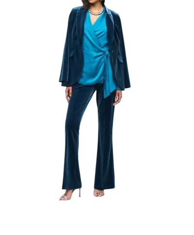 JOSEPH RIBKOFF FLARED PULL-ON PANT IN NIGHTFALL