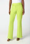 Joseph Ribkoff Vertical Seam Flared Pant In Key Lime