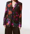 Joseph Ribkoff Floral Print Straight Blazer In Floral/multi