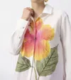 Joseph Ribkoff Floral Print Long Sleeve Blouse In White In White