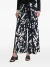 Joseph Ribkoff Floral Print Tie Trousers In Blue
