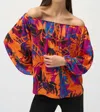 Joseph Ribkoff Floral Pullover Top In Pink In Pink