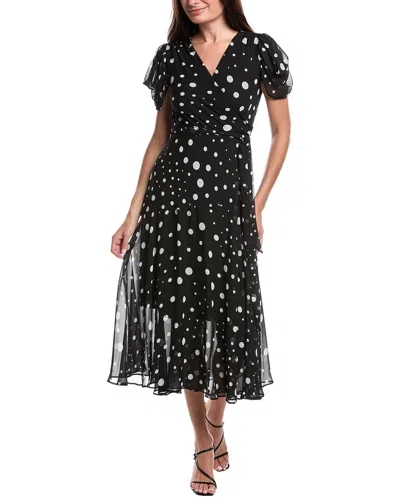 JOSEPH RIBKOFF JOSEPH RIBKOFF FLUTTER SLEEVE WRAP DRESS