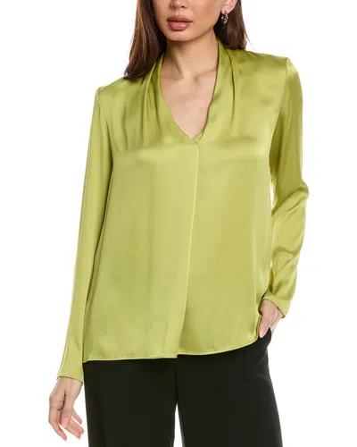 Joseph Ribkoff Front Pleat Top In Green