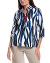Joseph Ribkoff Front Pleat Top In Multi