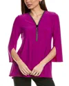Joseph Ribkoff Cyclamen Silky Knit Fit And Flare Tunic 243314 Col 4271 In Purple